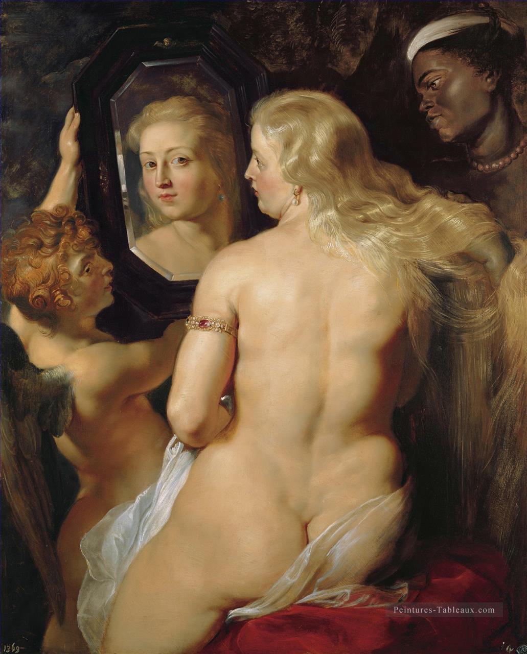 Vénus à un miroir Baroque Peter Paul Rubens Peintures à l'huile
